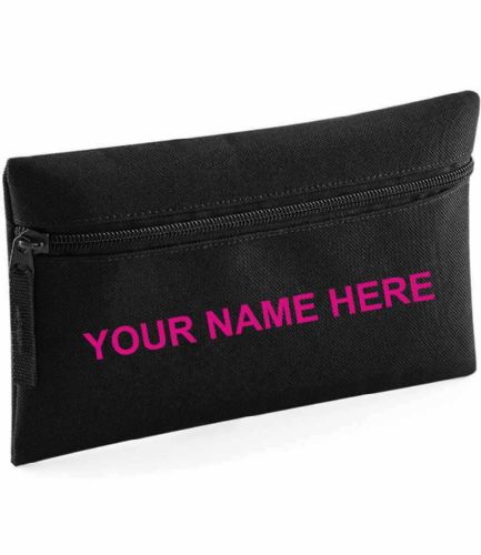 Pencil case with name print.